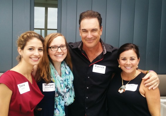 Patrick Warburton with the Team from Hoar Construction on the rooftop of the new VITA of Tysons.