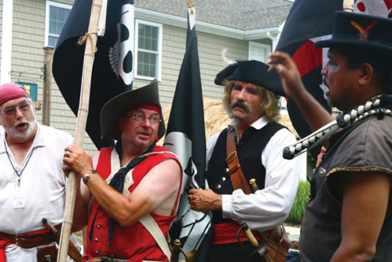 Pirates with flag