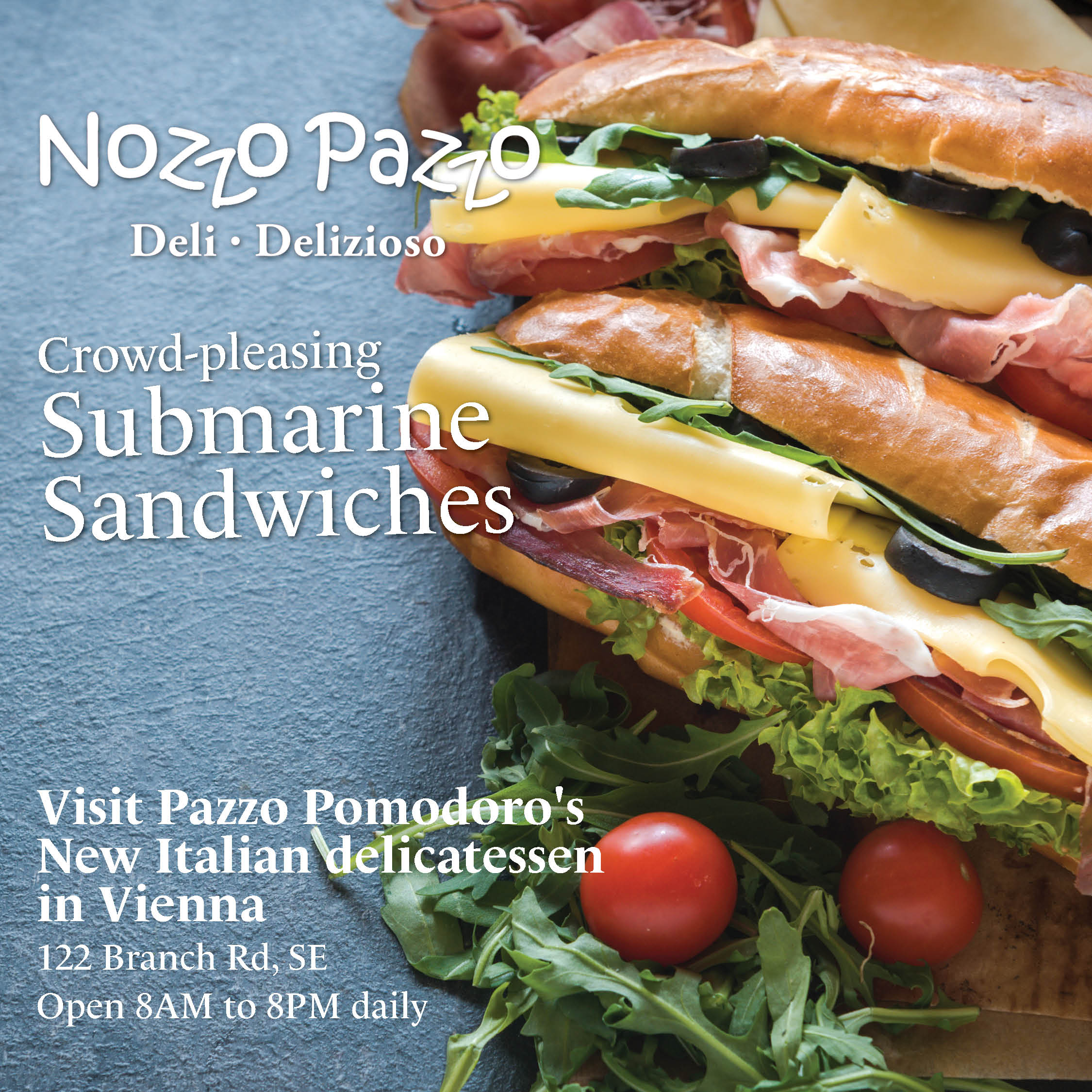 Nozzo Pazzo-submarine sandwiches